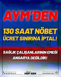 AYM’den 130 Saat Nöbet Ücret Sınırına İptal: Sağlık...